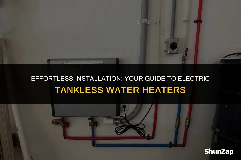 how to install an electric 110 tankless water heater