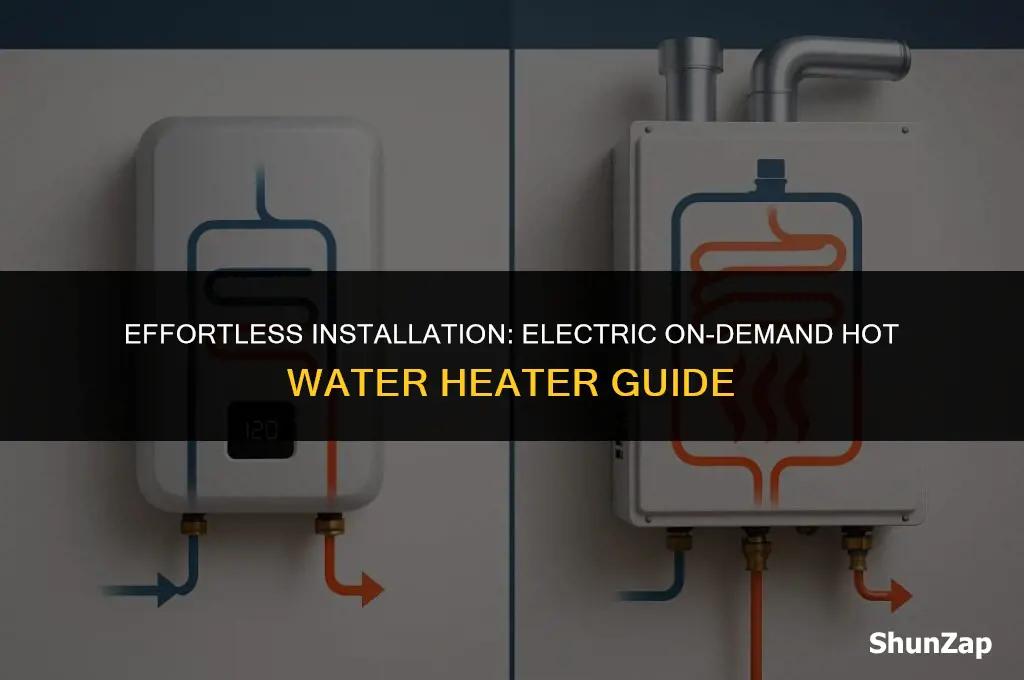 how to install an electric on demand hot water heater