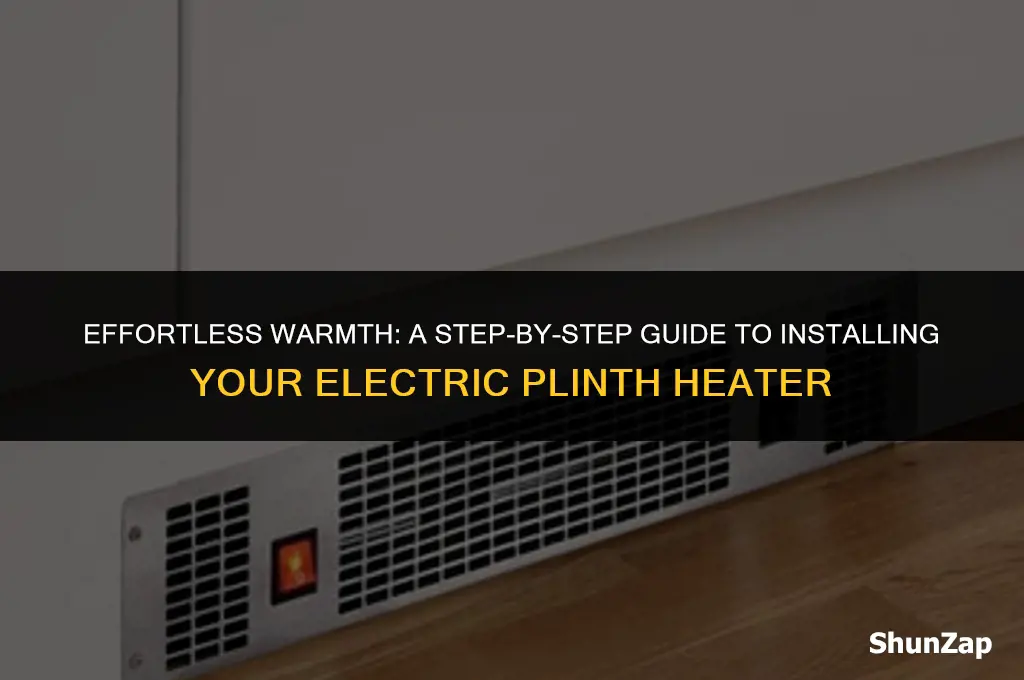 how to install an electric plinth heater