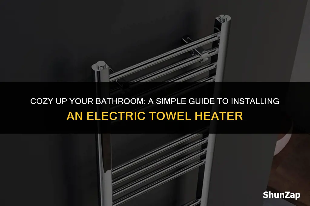 how to install an electric towel heater