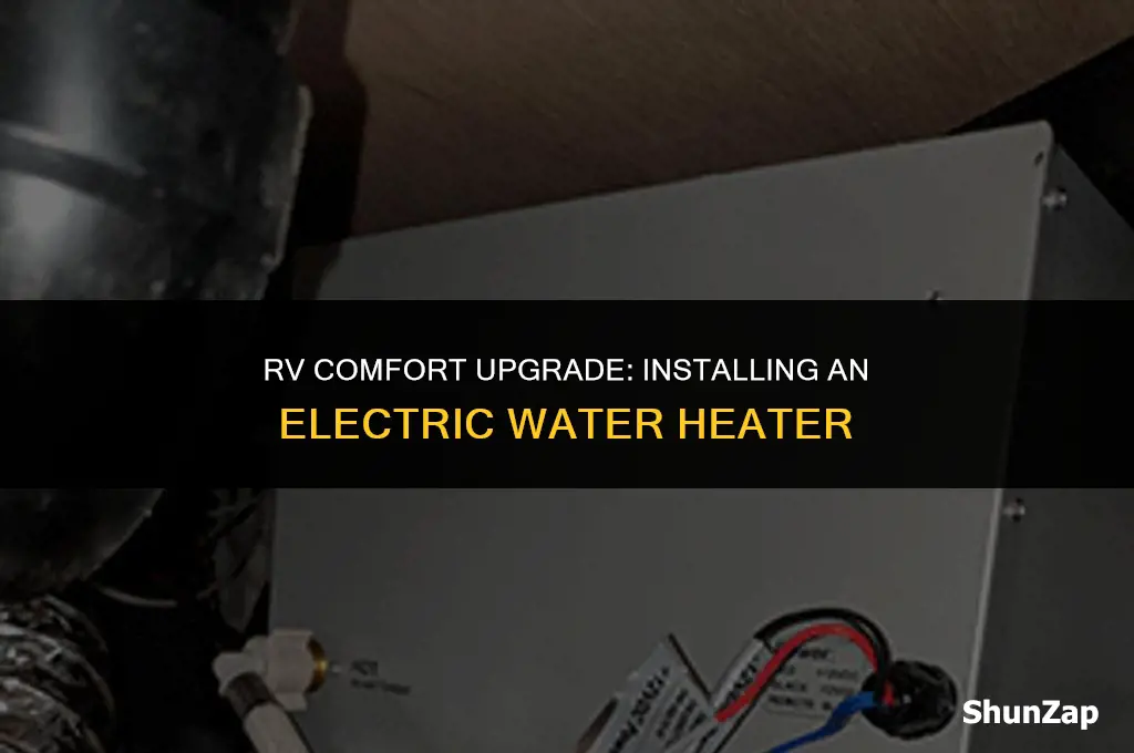 how to install an electric water heater on rv