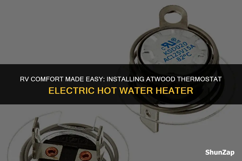 how to install atwood thermostat electric hot water heater rv