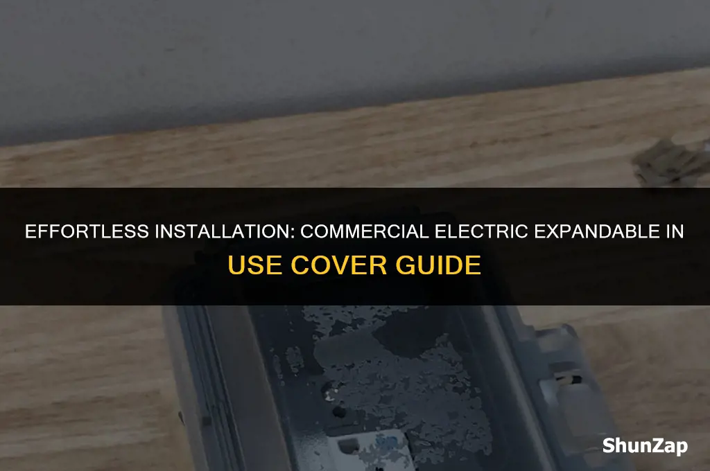 how to install commercial electric expandable in use cover