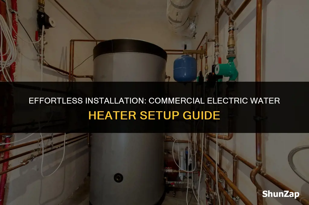how to install commercial electric water heater