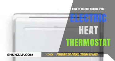 Effortless Installation: Double Pole Electric Heat Thermostat Guide