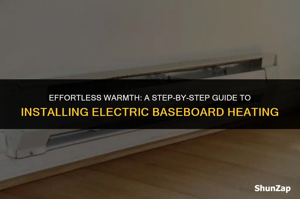 how to install electric baseboard heat