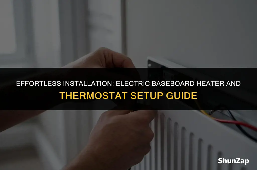 how to install electric baseboard heater and thermostat