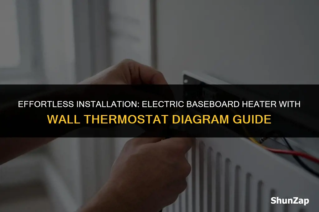 how to install electric baseboard heater with wall thermostat diagram