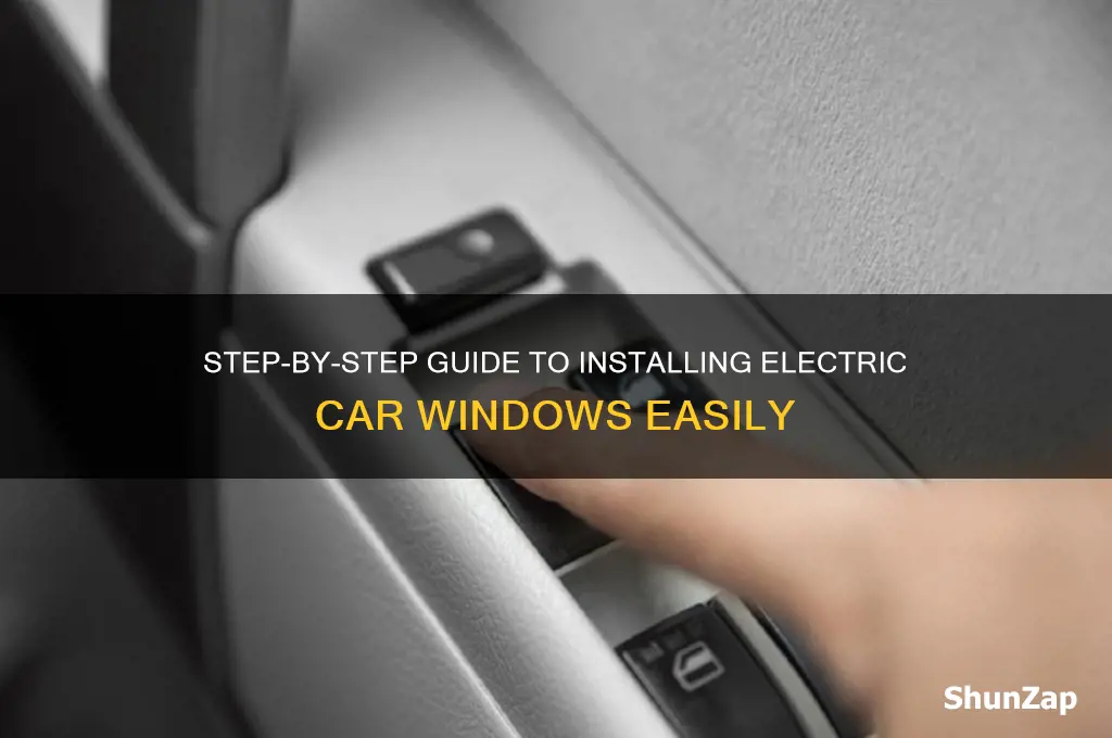 how to install electric car windows