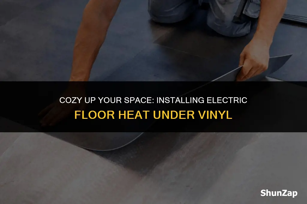 how to install electric floor heat under vinyl