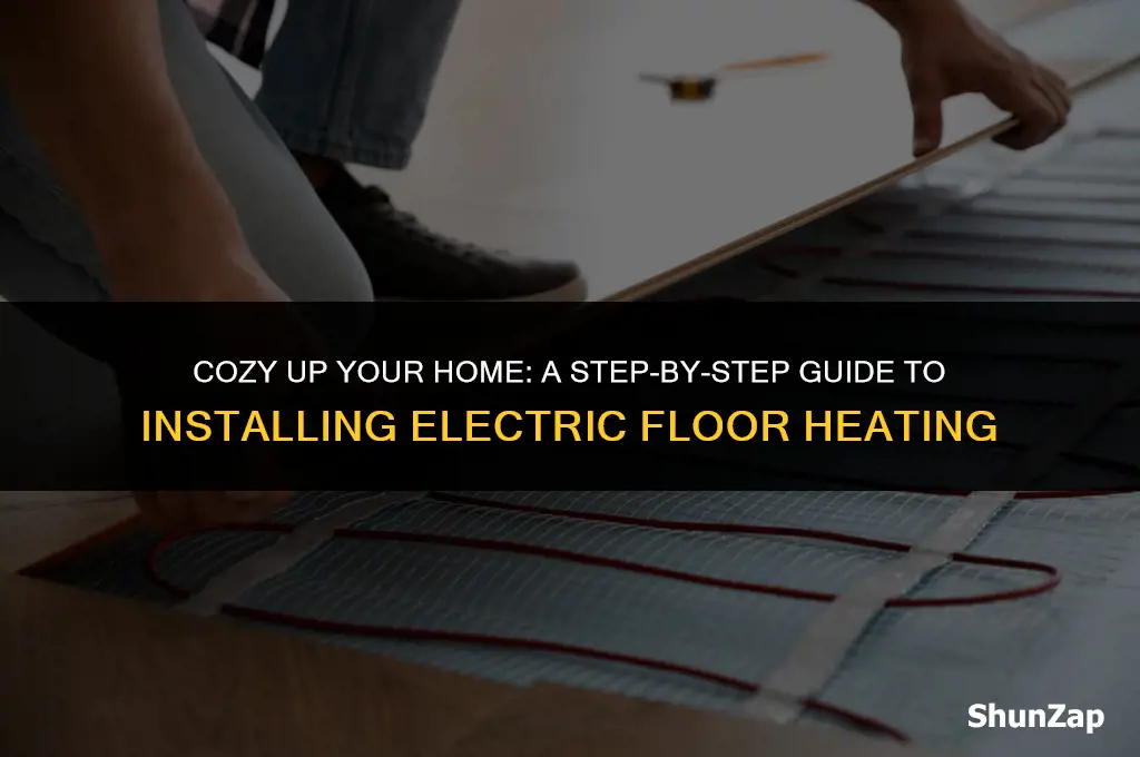how to install electric floor heater