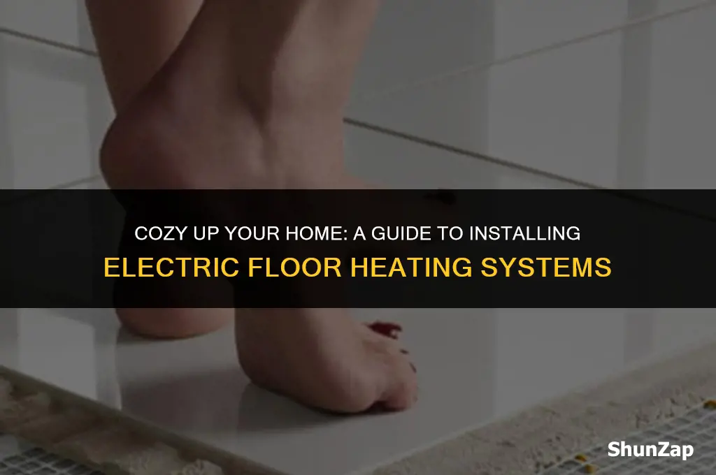 how to install electric floor heating systems