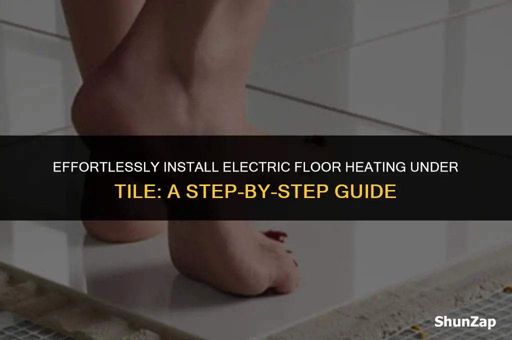 how to install electric floor heating under tile