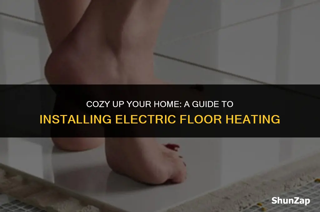 how to install electric floor heating