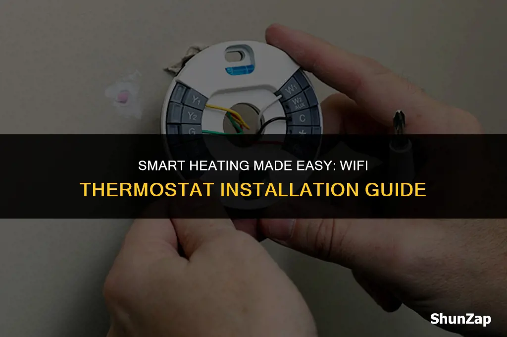 how to install electric heat blower thermostat wifi