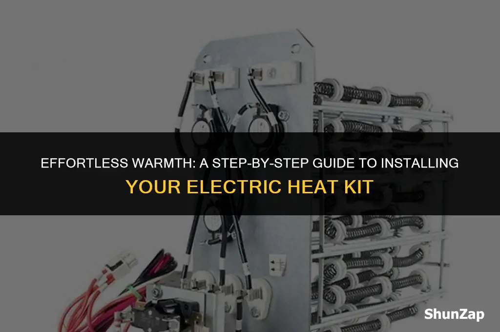how to install electric heat kit