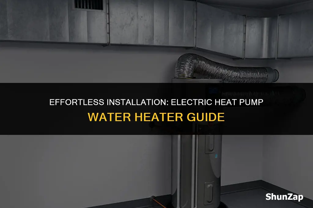 how to install electric heat pump water heater