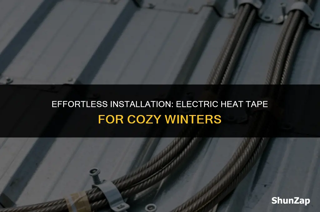 how to install electric heat tape