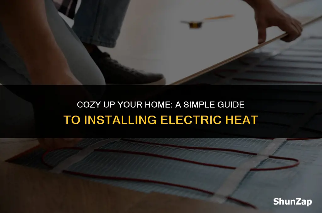 how to install electric heat
