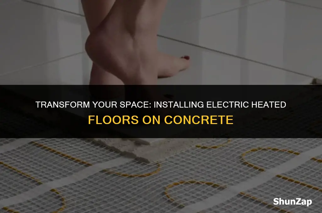 how to install electric heated floors on concrete