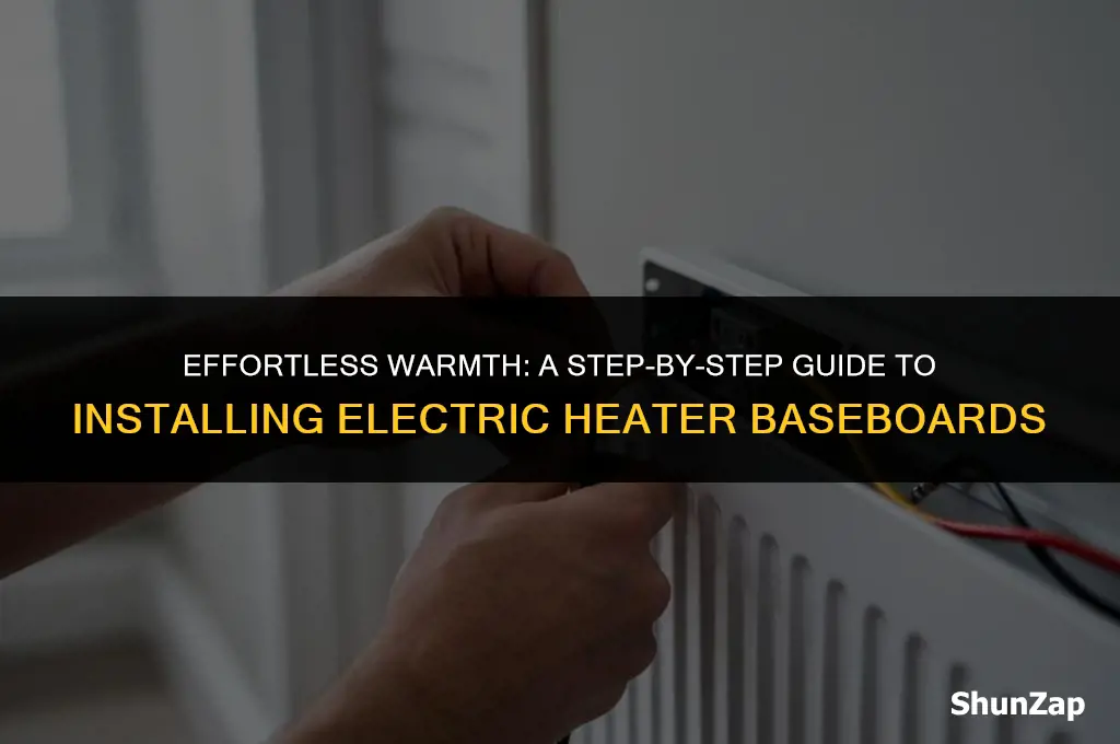 how to install electric heater baseboards