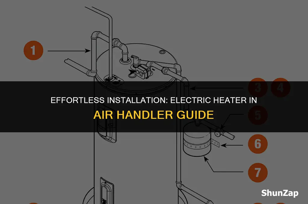 how to install electric heater in air handler