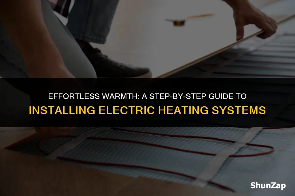 how to install electric heating system