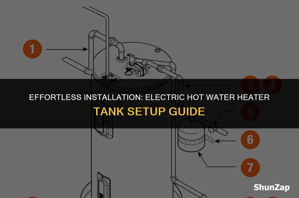 how to install electric hot water heater tank