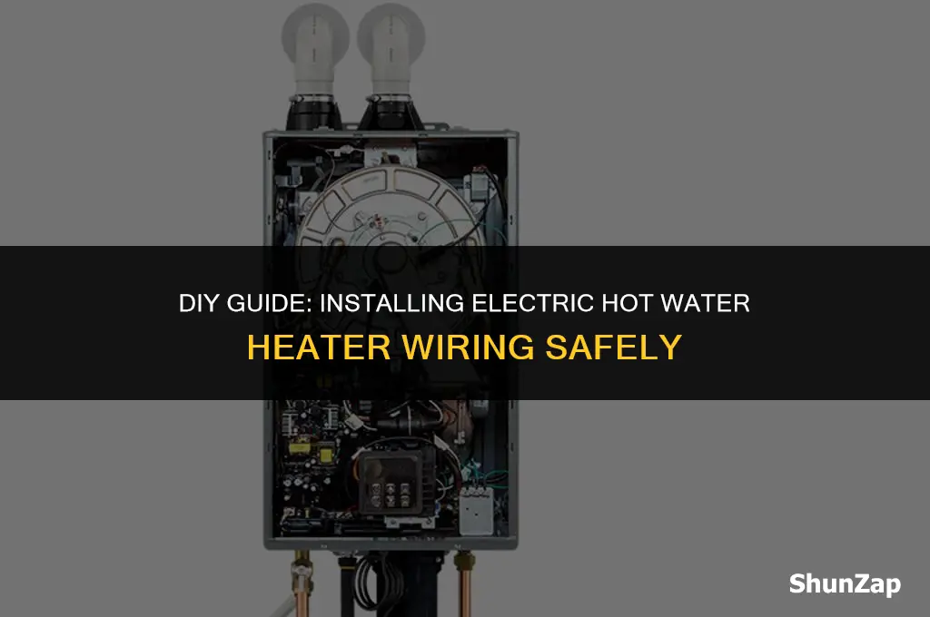 how to install electric hot water heater wiring
