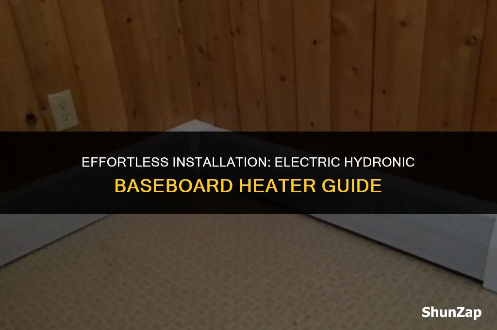 how to install electric hydronic baseboard heater