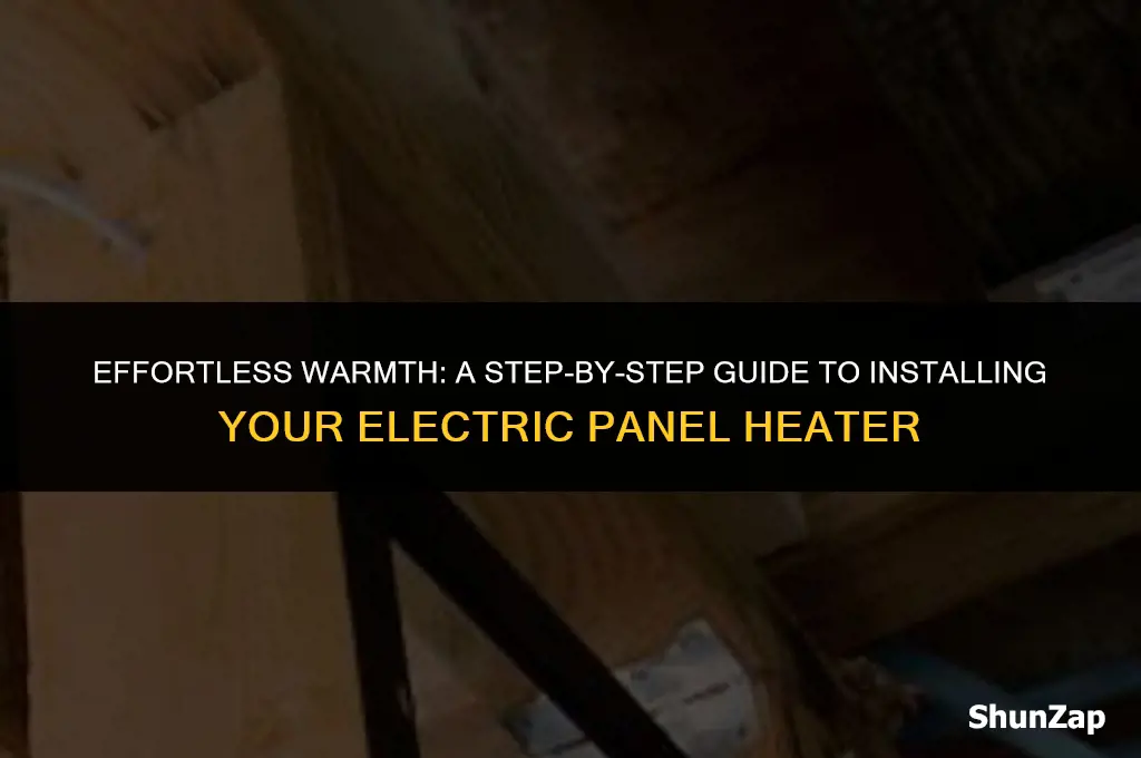 how to install electric panel heater