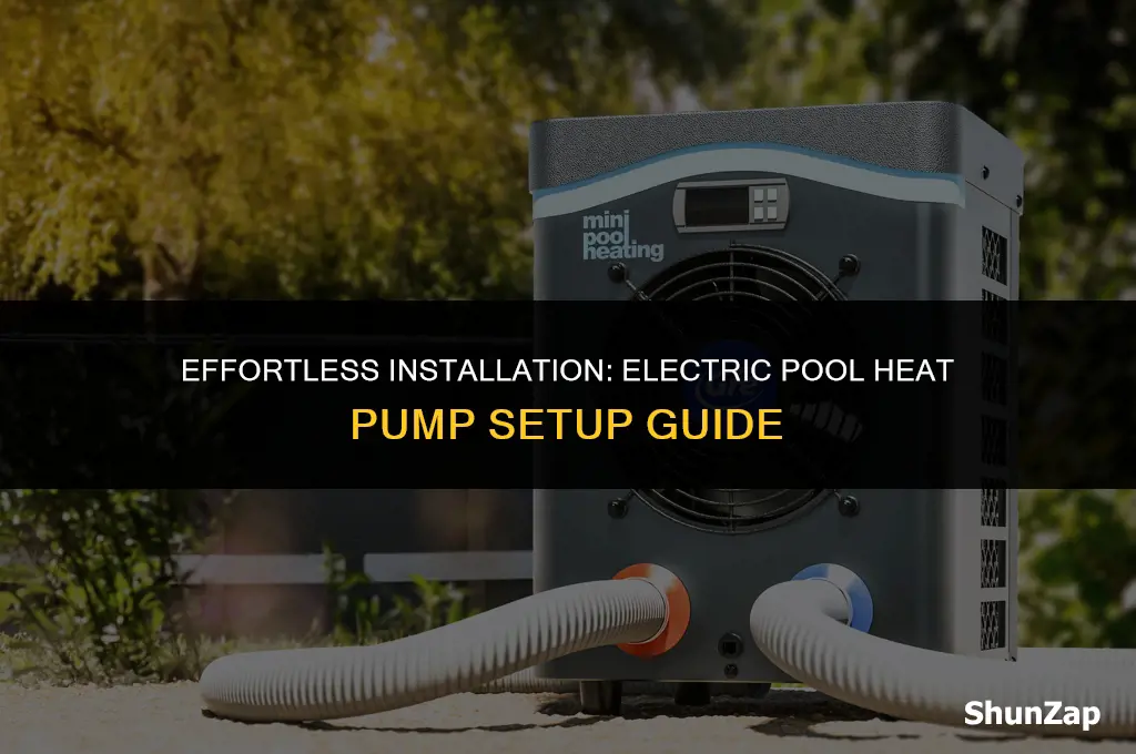 how to install electric pool heat pump