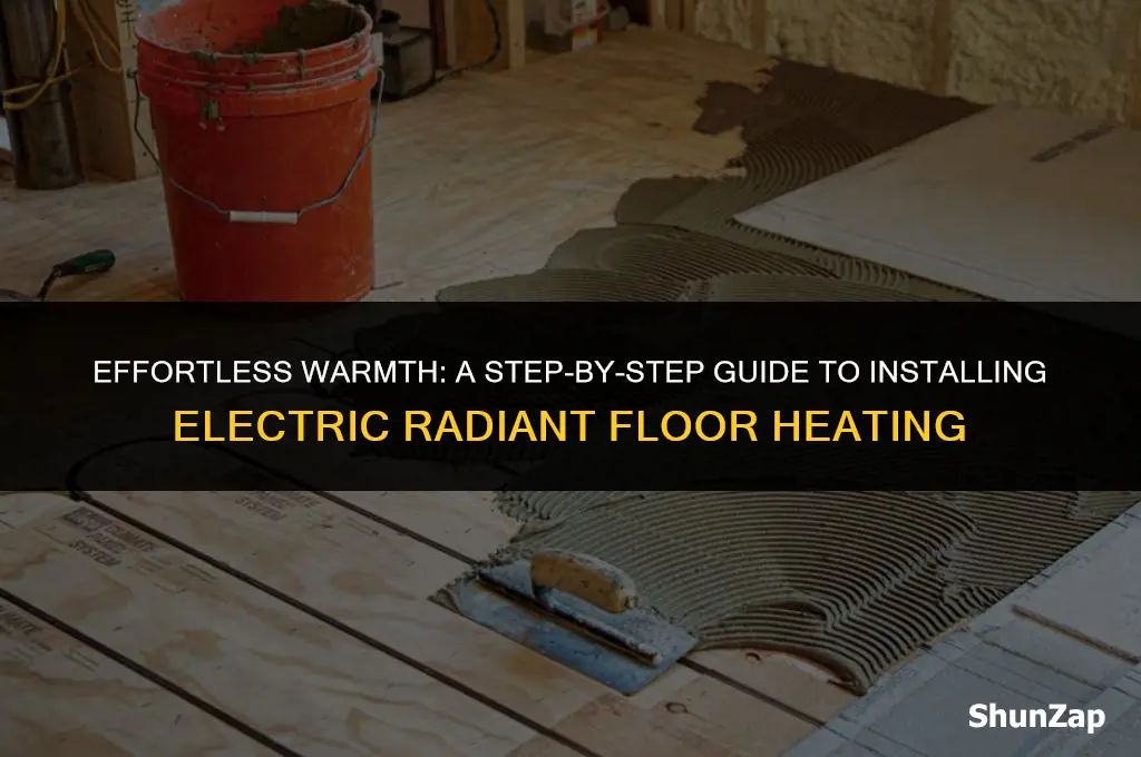 how to install electric radiant floor heat
