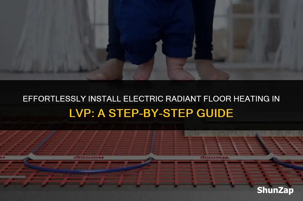 how to install electric radiant floor heating in lvp