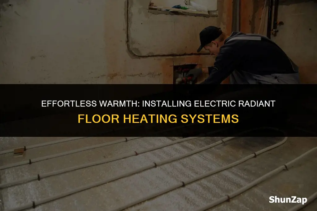 how to install electric radiant floor heating systems