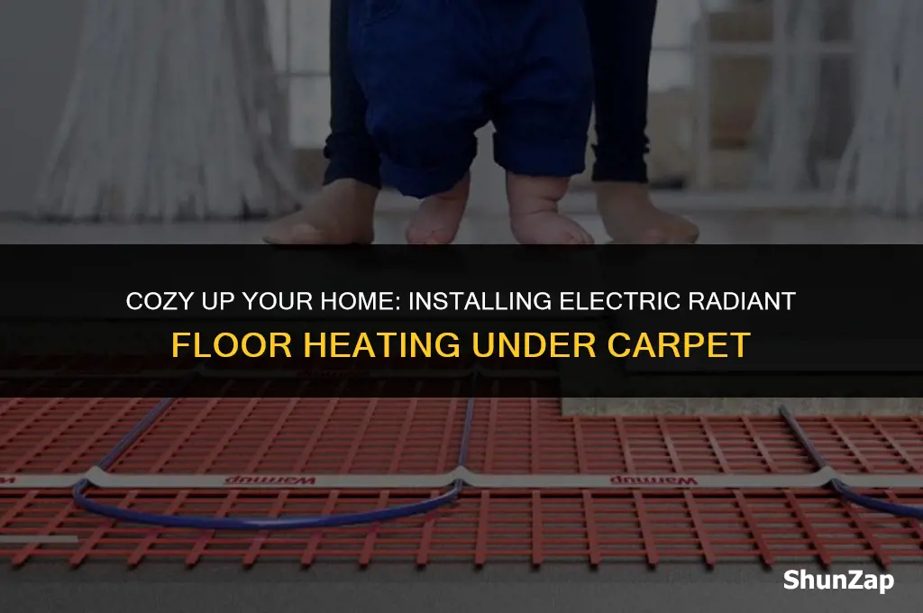 how to install electric radiant floor heating under carpet