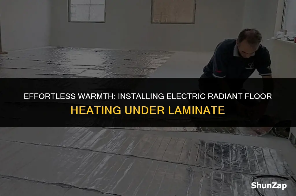 how to install electric radiant floor heating under laminate floor