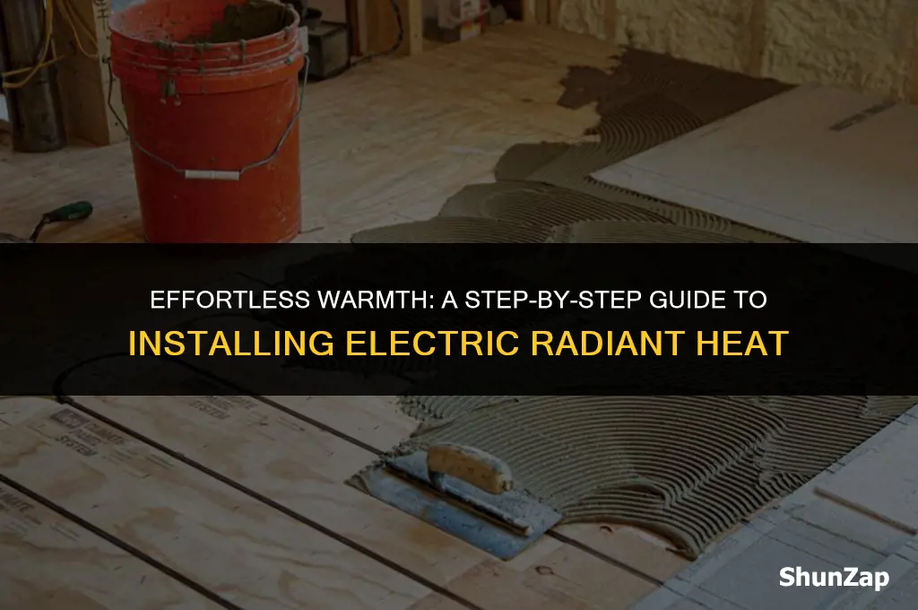 how to install electric radiant heat