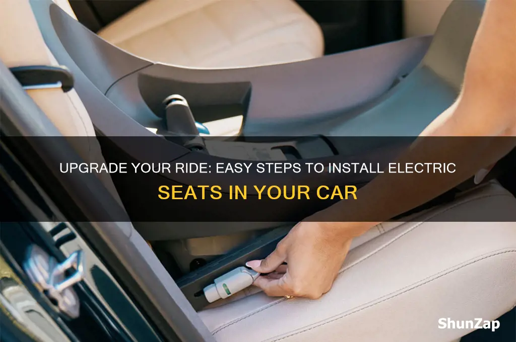 how to install electric seats in a car