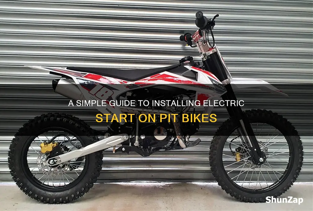 how to install electric start on a pit bike