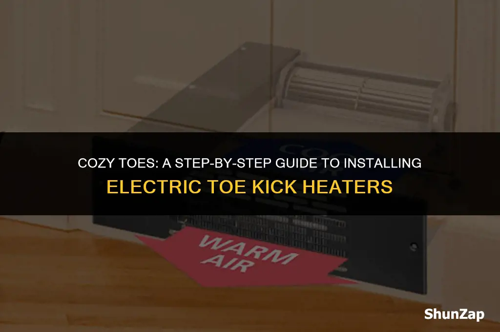 how to install electric toe kick heater