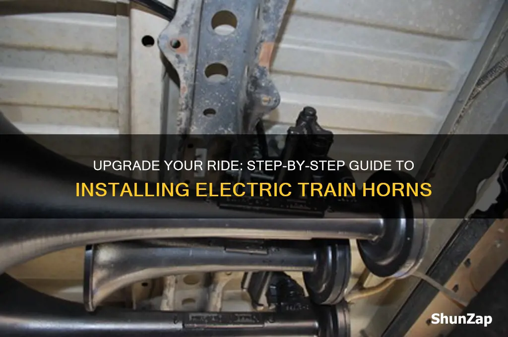 how to install electric train horn in car