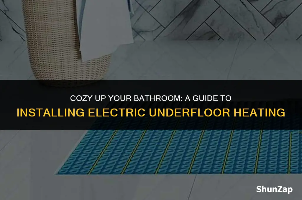 how to install electric underfloor heating in bathroom