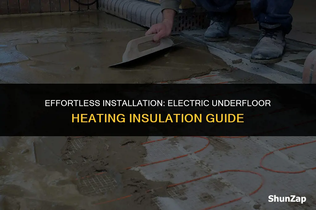 how to install electric underfloor heating insulation