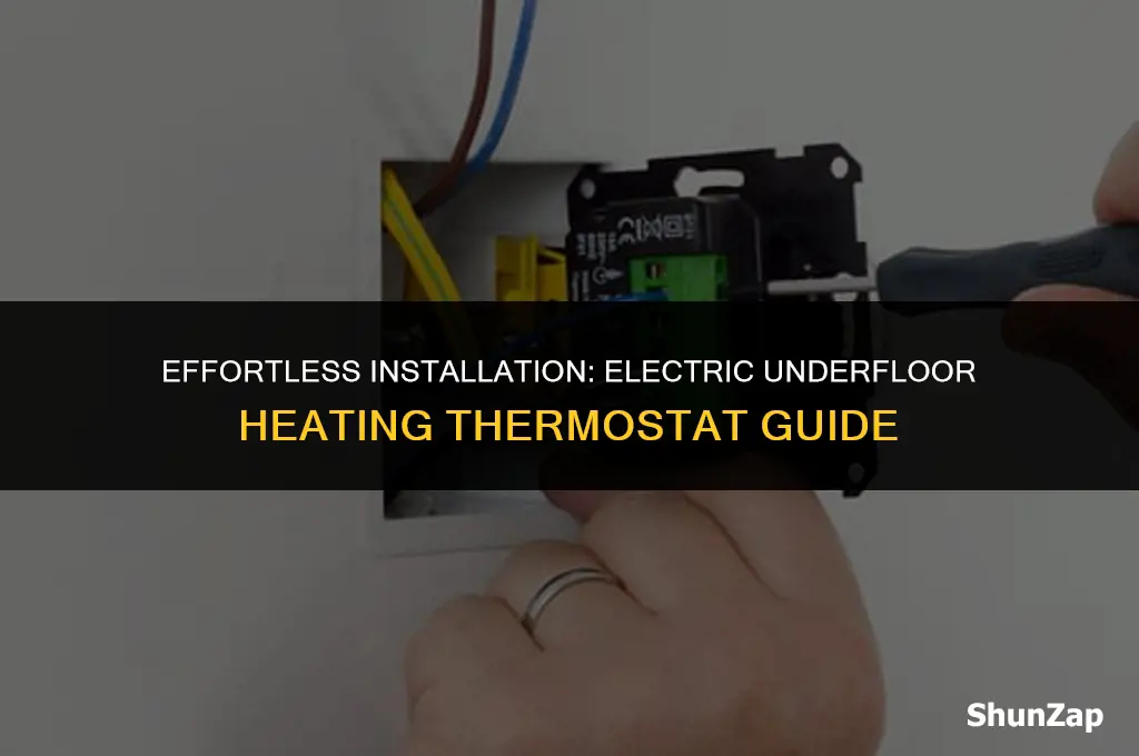 how to install electric underfloor heating thermostat