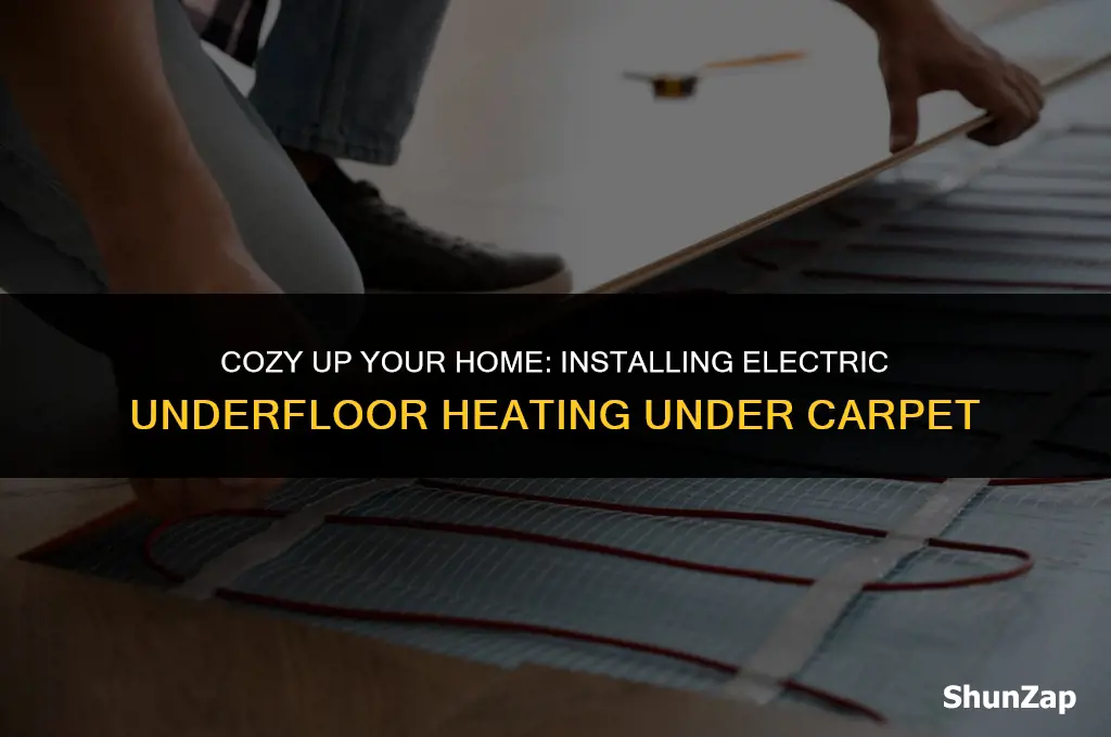 how to install electric underfloor heating under carpet