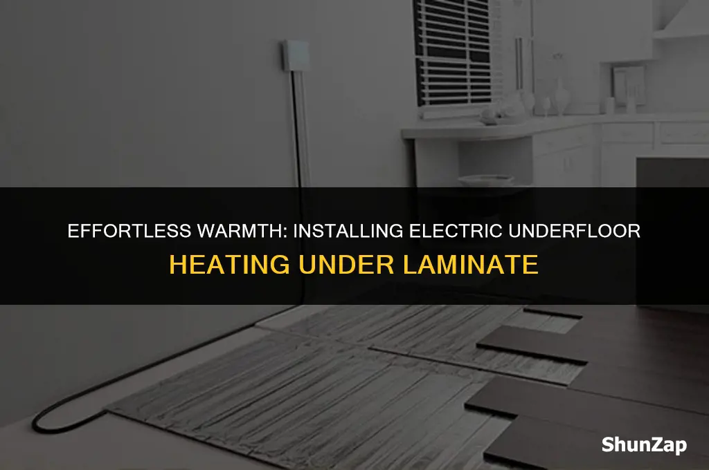 how to install electric underfloor heating under laminate floor