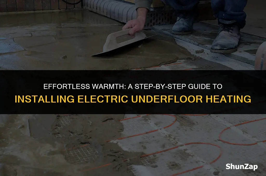 how to install electric underfloor heating