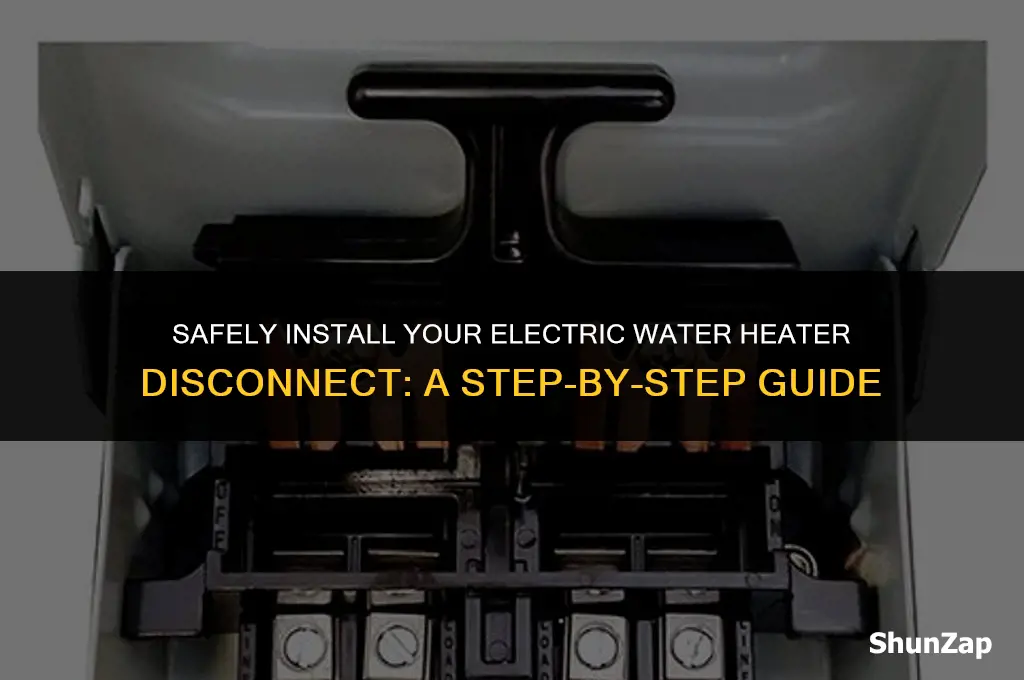 how to install electric water heater disconnect