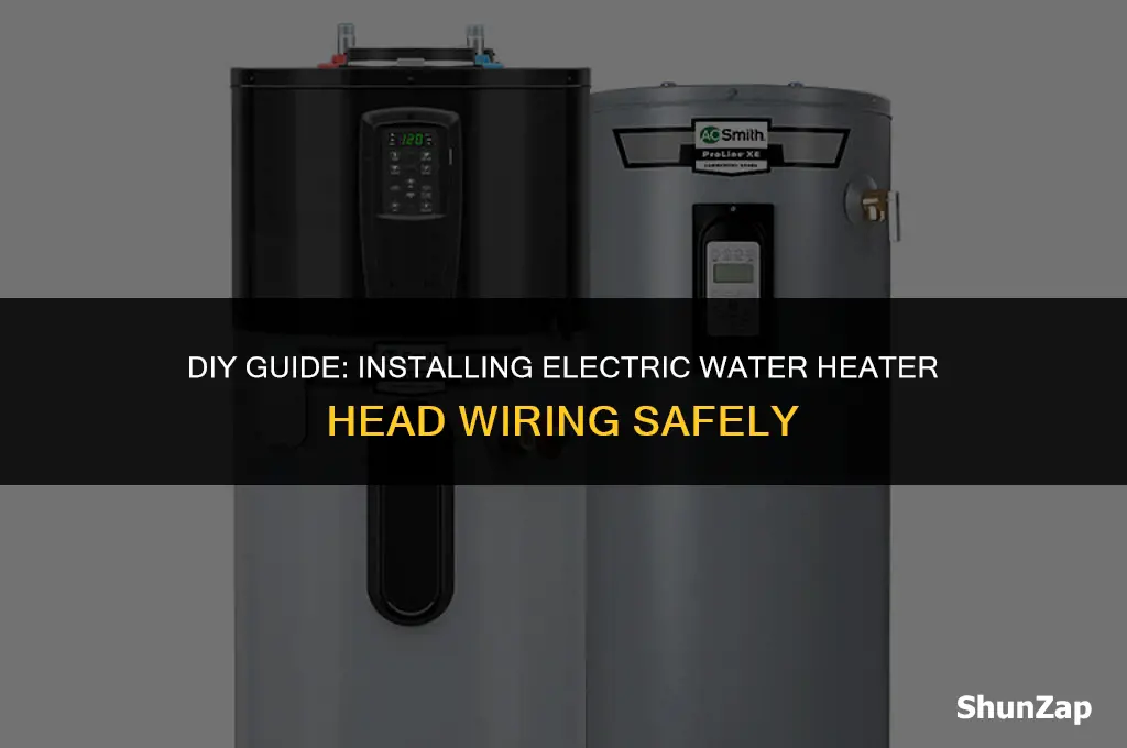 how to install electric water heater head wiring